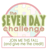 The Seven Day Food Challenge.  Join me this fall (and give me credit)