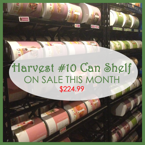 Harvest #10 Can Shelf ON SALE in May