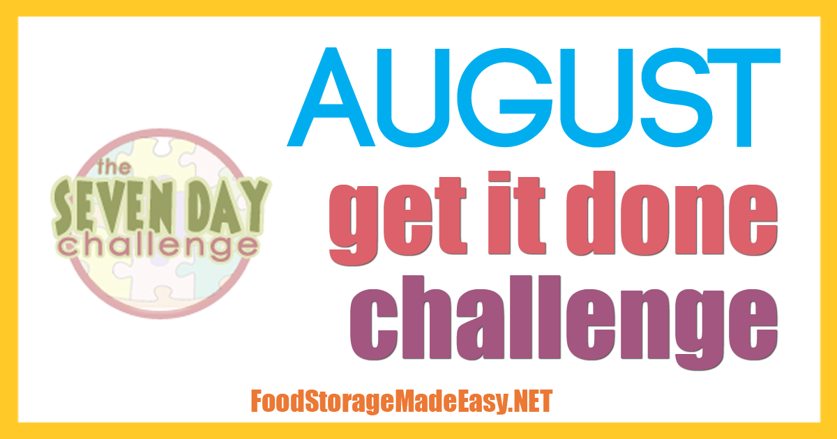 August "Get It Done" Challenge