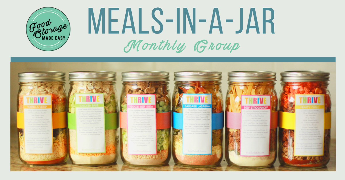 Meals-in-a-Jar Monthly Group
