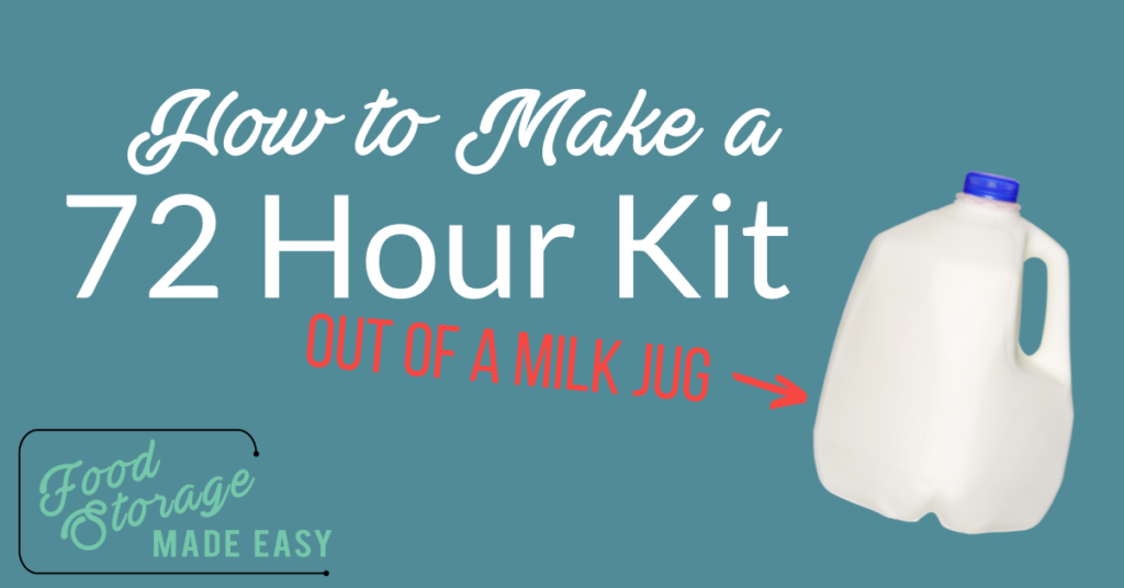 how to make a 72 hour kit