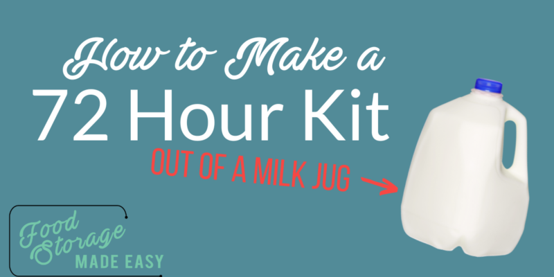how to make a 72 hour kit
