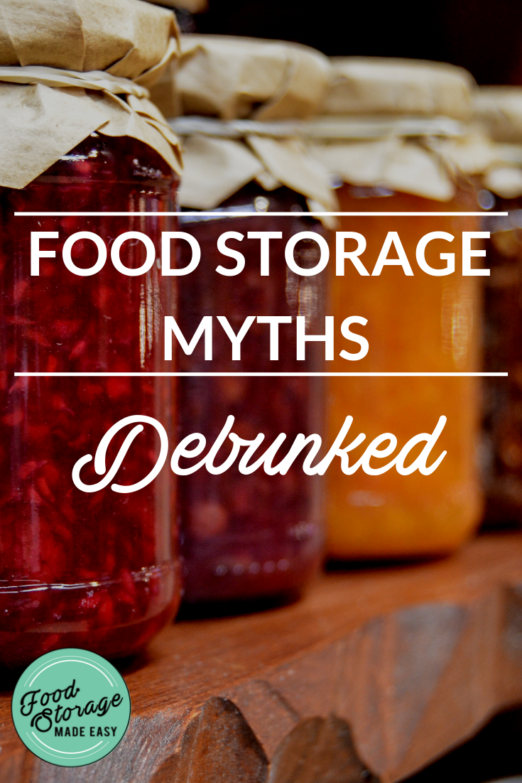 food storage myths pin