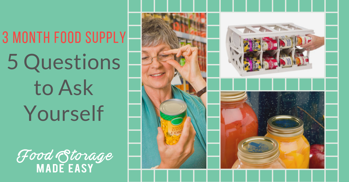 3 month food supply