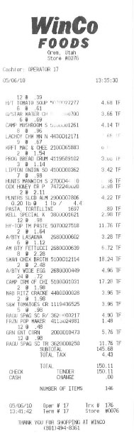 reciept