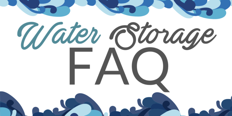 emergency water storage
