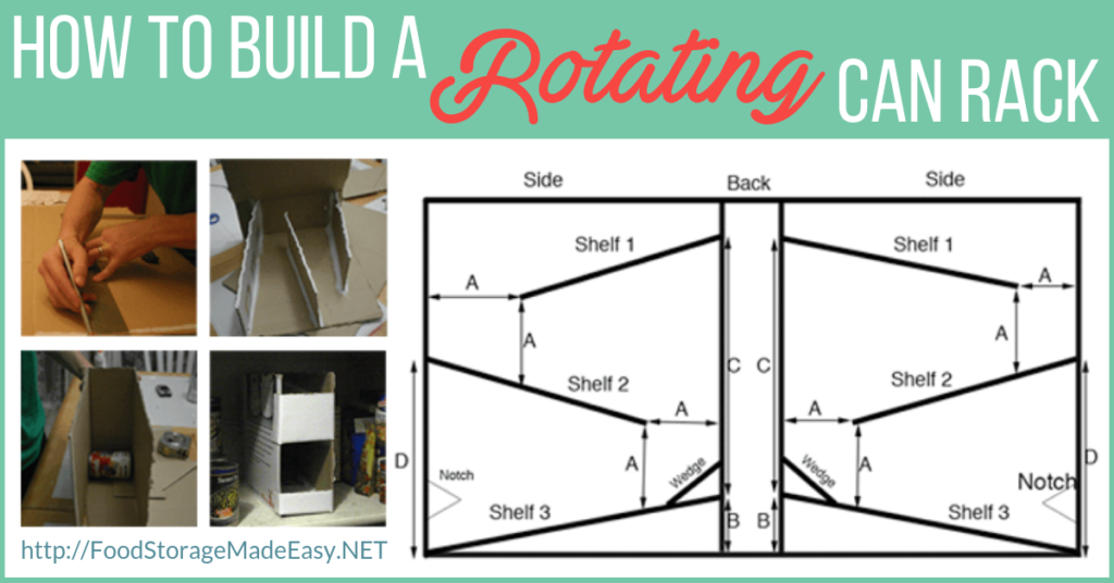 TUTORIAL: How to Build a Rotating Can Rack - Food Storage Made Easy