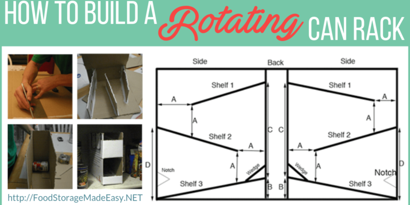 rotating can rack