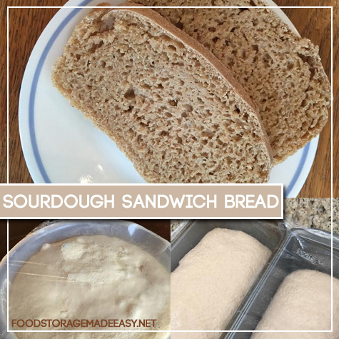 Sourdough Sandwich Bread - Food Storage Made Easy