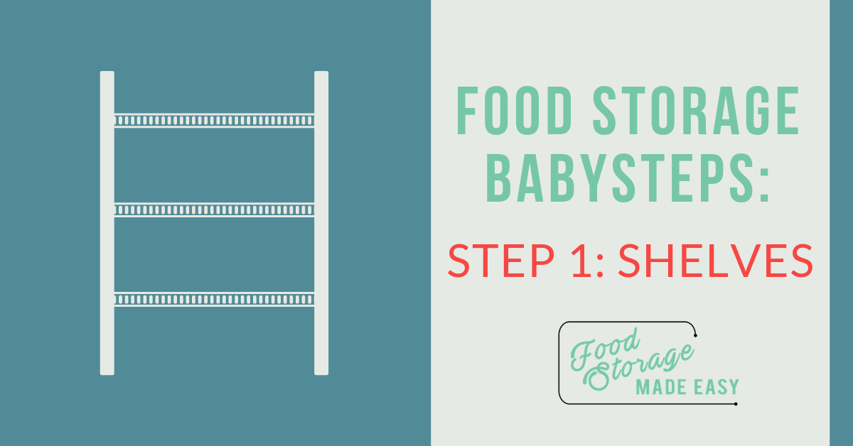food storage shelves