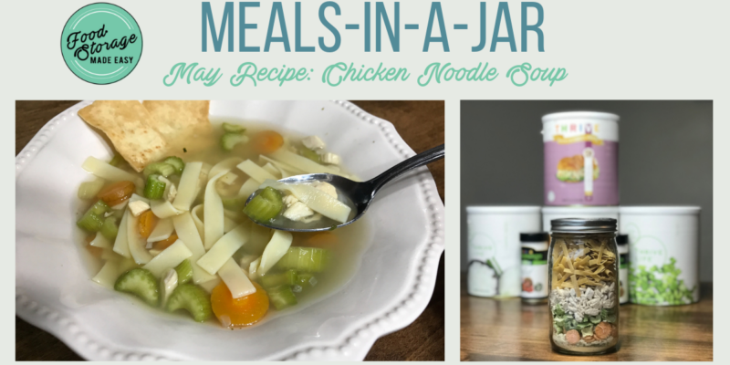 chicken noodle soup jar meal
