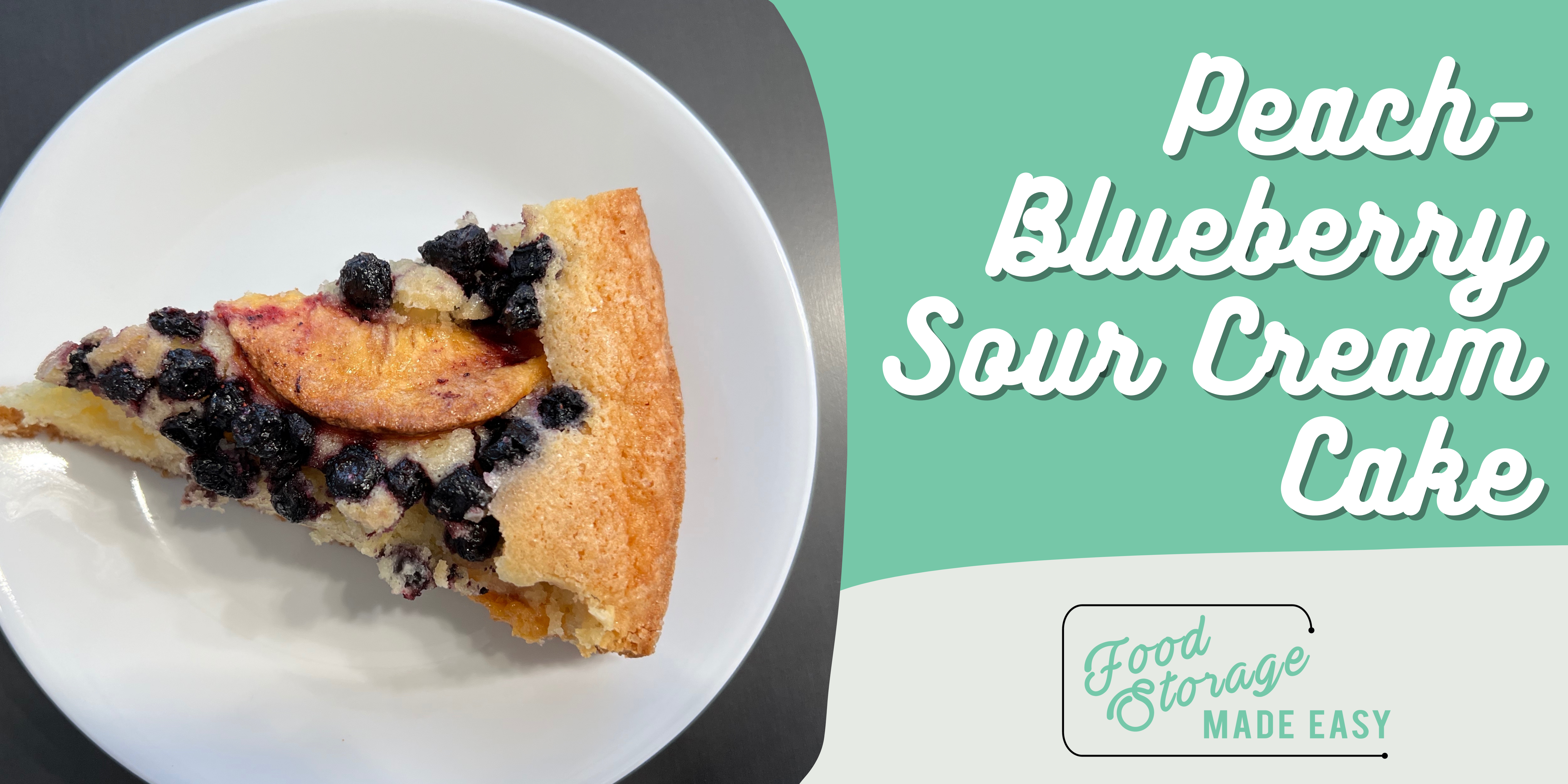 Peach-Blueberry Sour Cream Cake