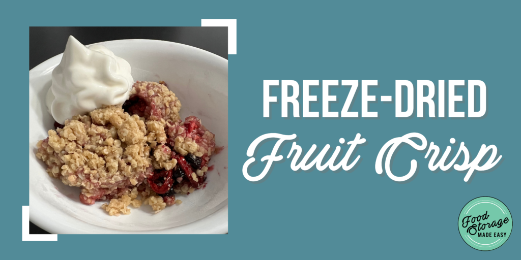 fruit crisp recipe