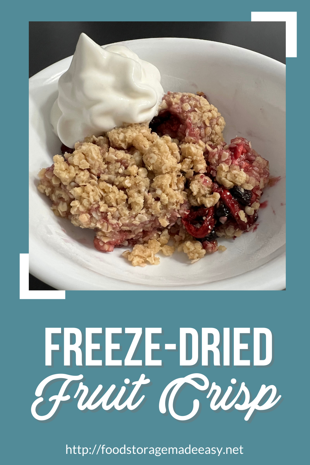 Freeze-Dried Fruit Crisp - Food Storage Made Easy