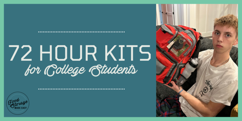 72 hour kits for college students - blog banner