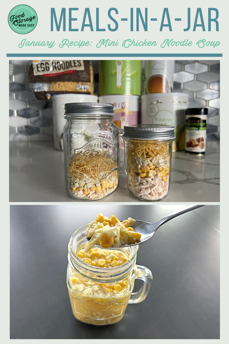 Chicken Noodle Soup for One (Mini Meal-in-a-Jar)