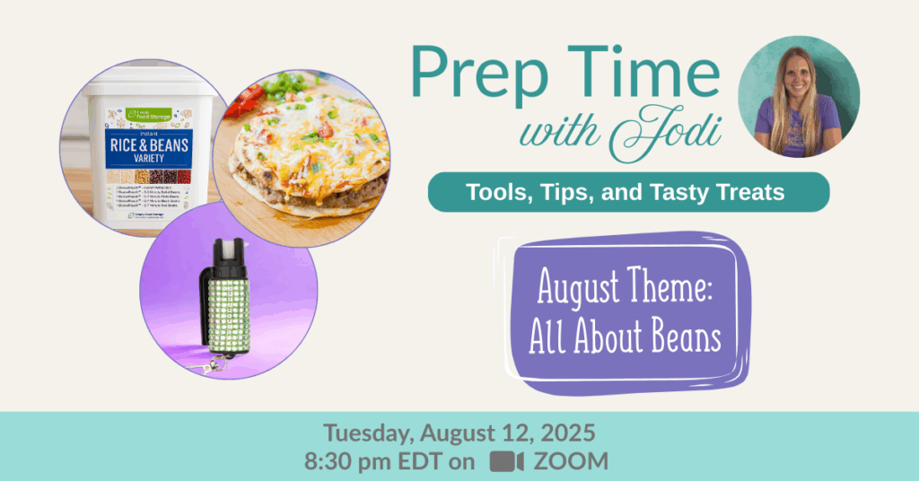 cooking with beans for food storage